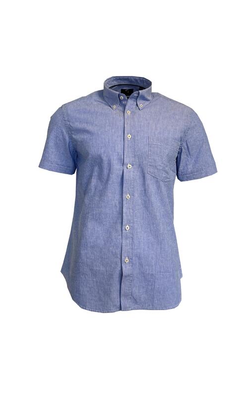 Sorrento Shirt SS Blue Stripe L 